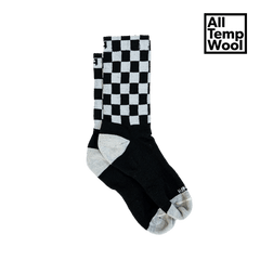 Socks - Checkered Wool - OBED Bikes