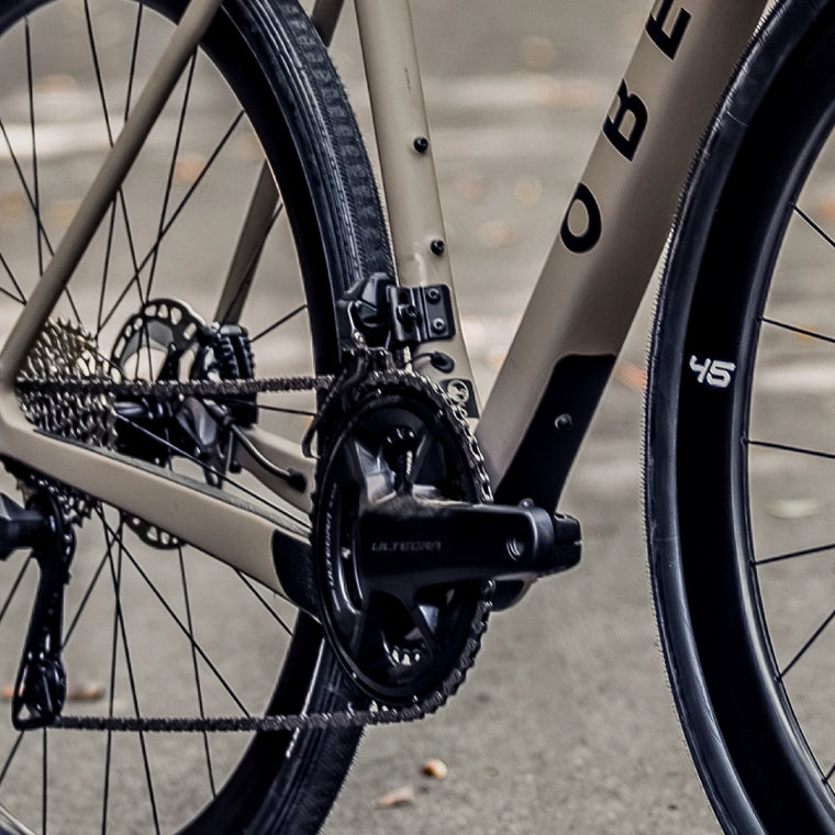 OBED Baseline road bike drivetrain