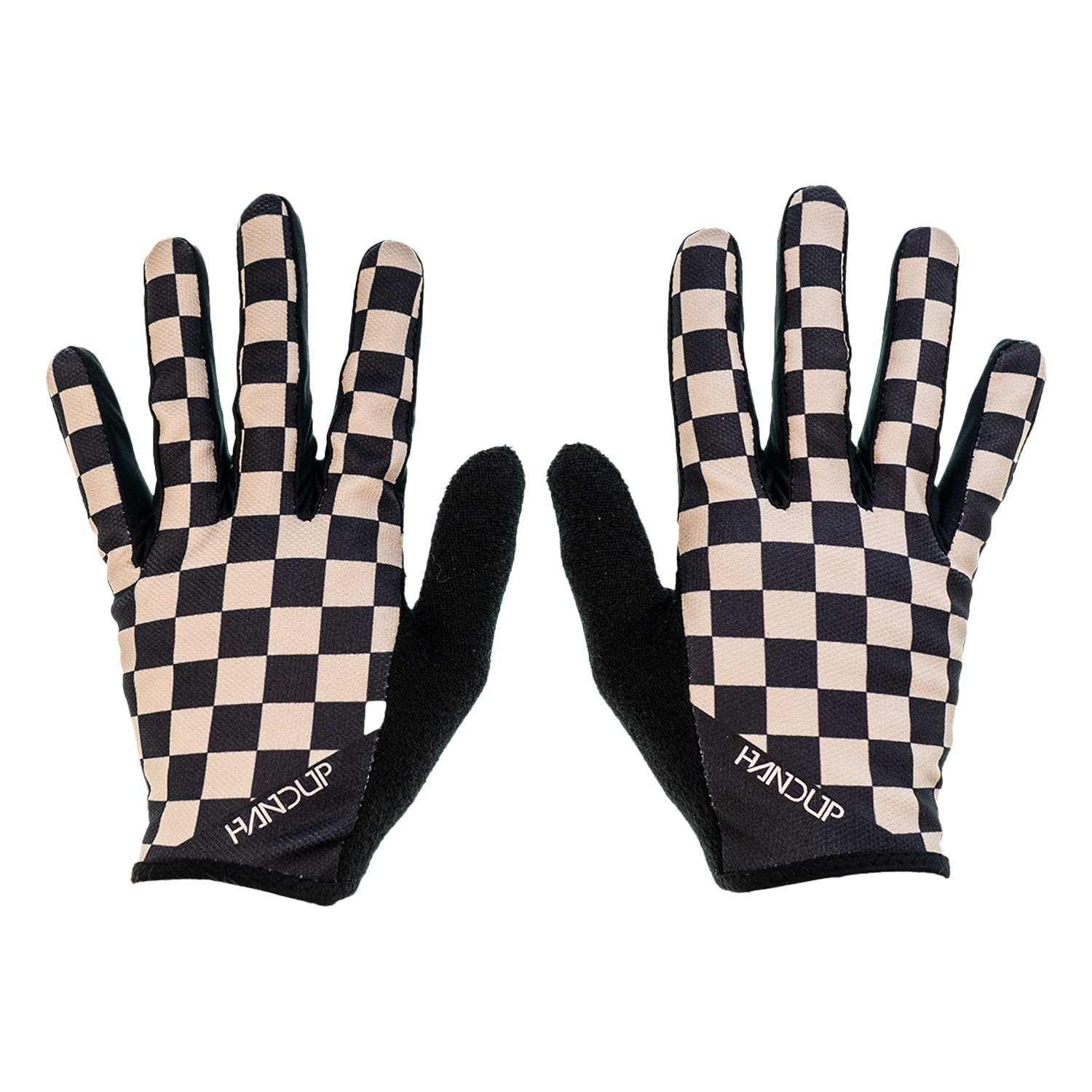 Gloves - Checkered Black/Tan