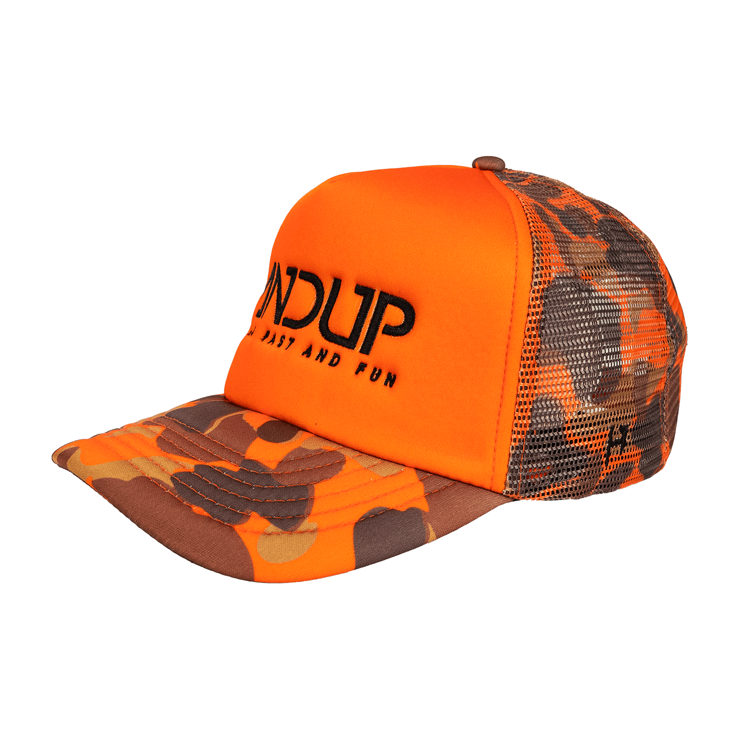 Foam Trucker Hat - Orange Camo - OBED Bikes