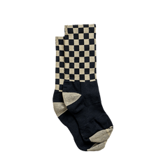Socks - Checkered Black/Tan - OBED Bikes